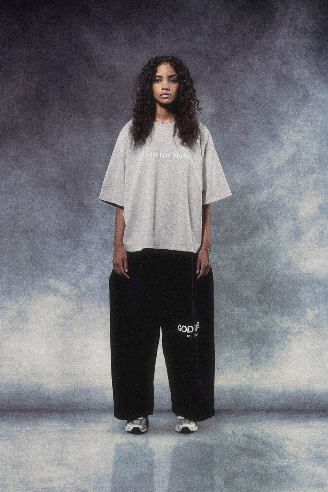 Jesus Is Lord BTW Tee in Heather Gray