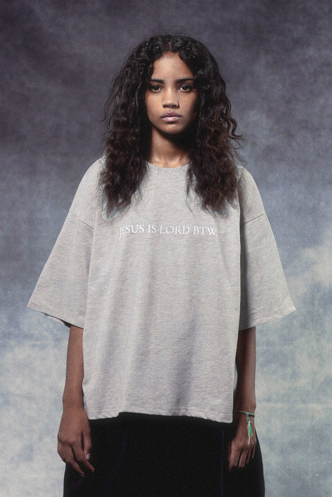 Jesus Is Lord BTW Tee in Heather Gray