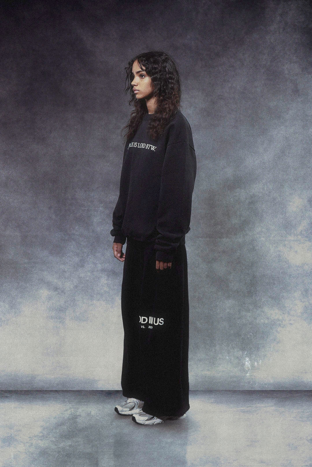 Jesus is Lord BTW Crewneck in Jet Black