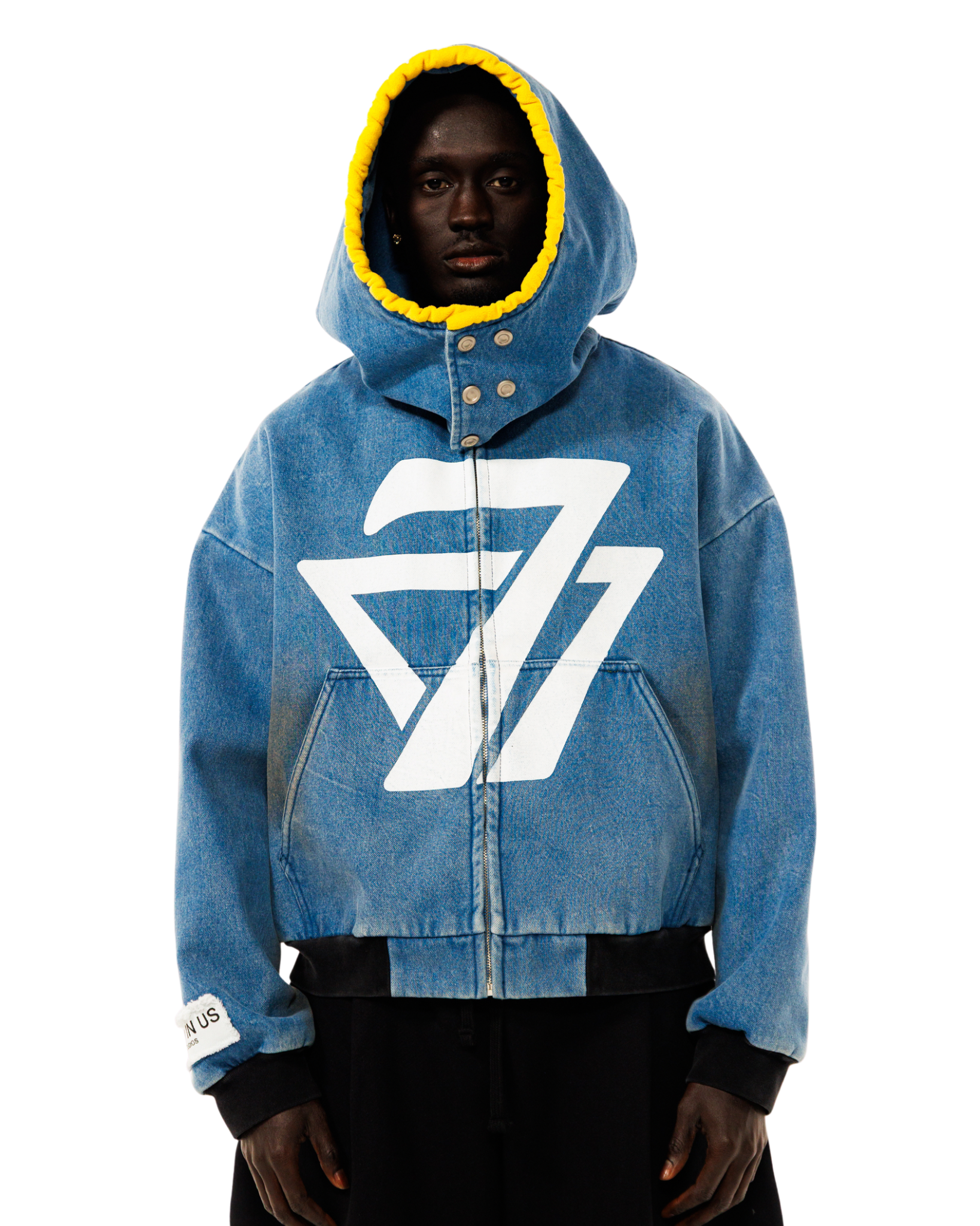 ミュージシャン GOD ONLY KNOWS DENIM JACKET Aperture Denim Jacket – GOD IN US