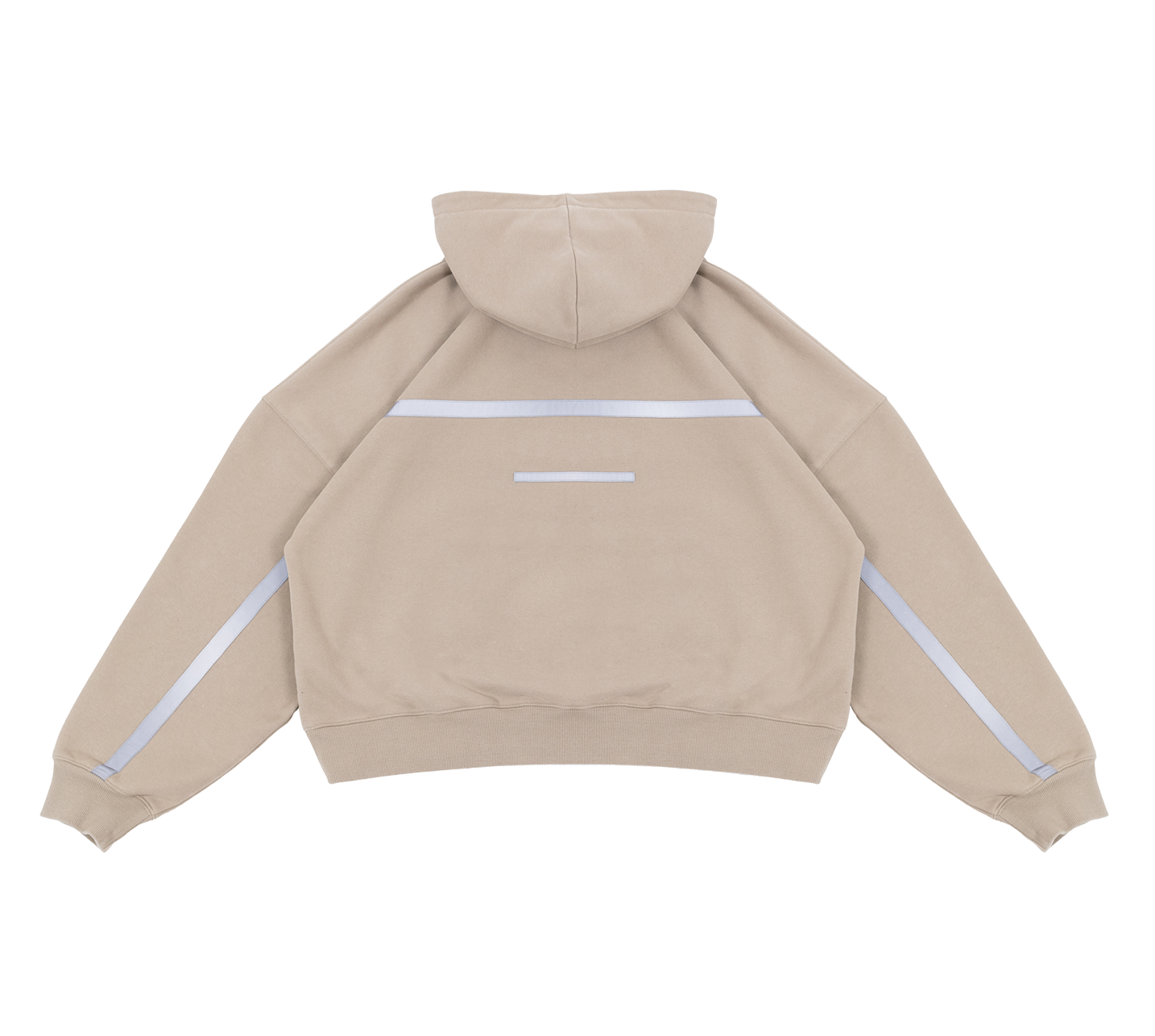 V1 Mocked Zipped Hoodie in Sand