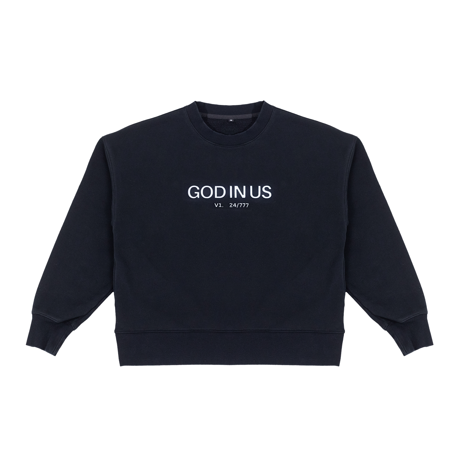 V1 Crewneck in Midnight Black