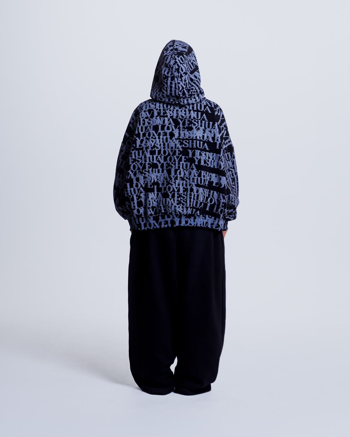 “I LOVE YESHUA” Hoodie in Midnight Black