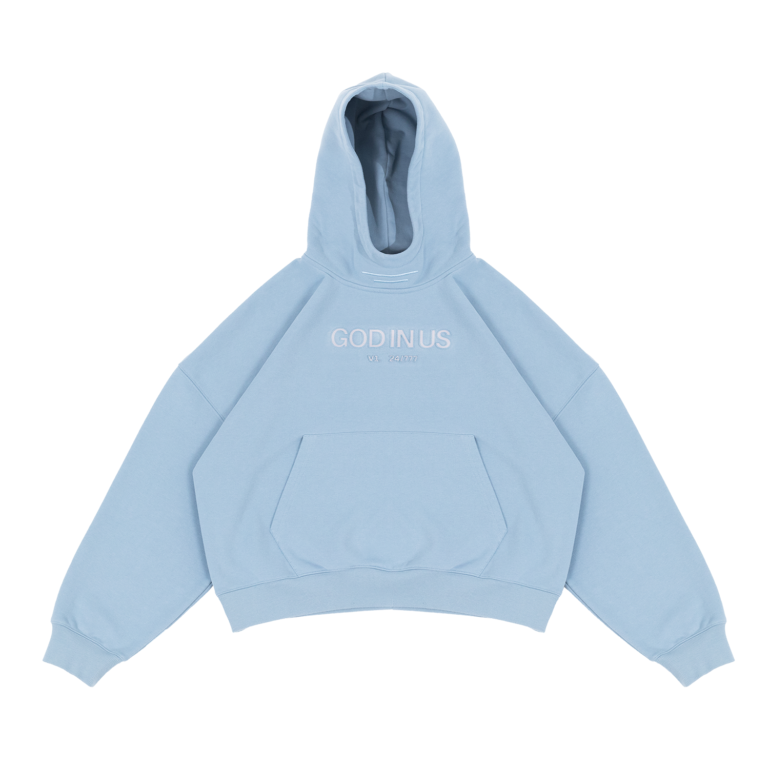 V1 Mocked Hoodie In Blue Koi