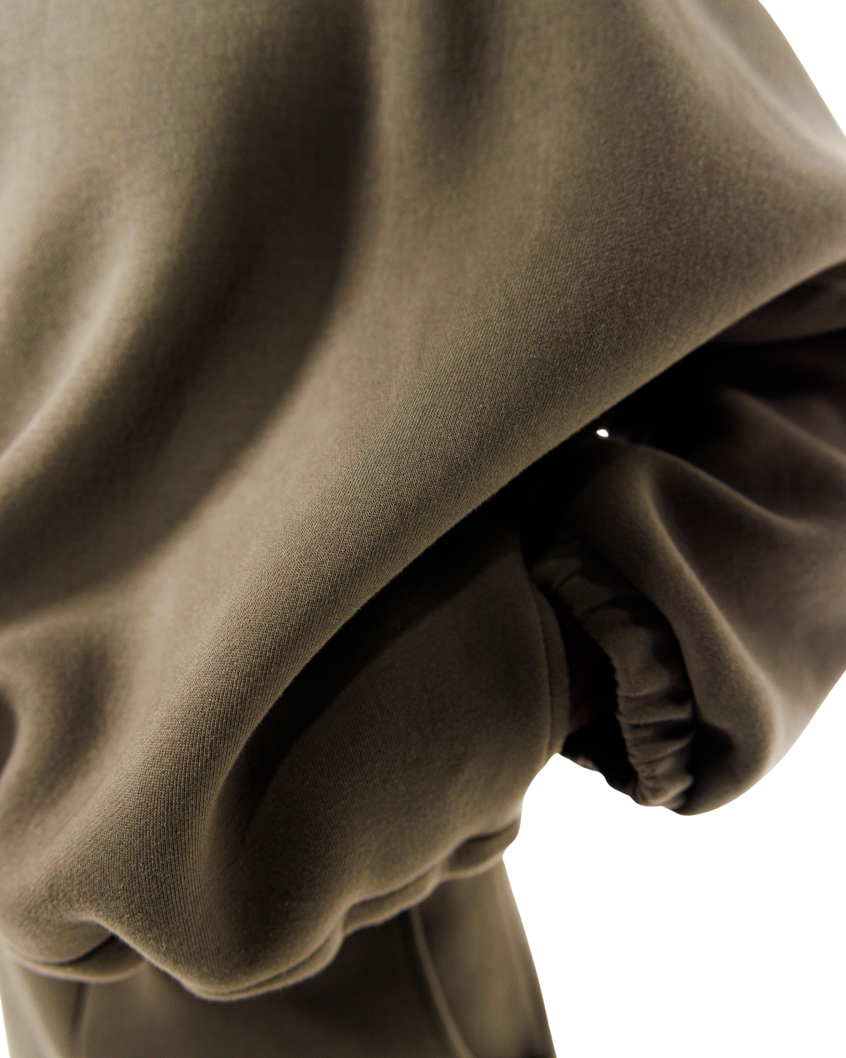 Mobius Double Layer Hoodie in Stone Olive