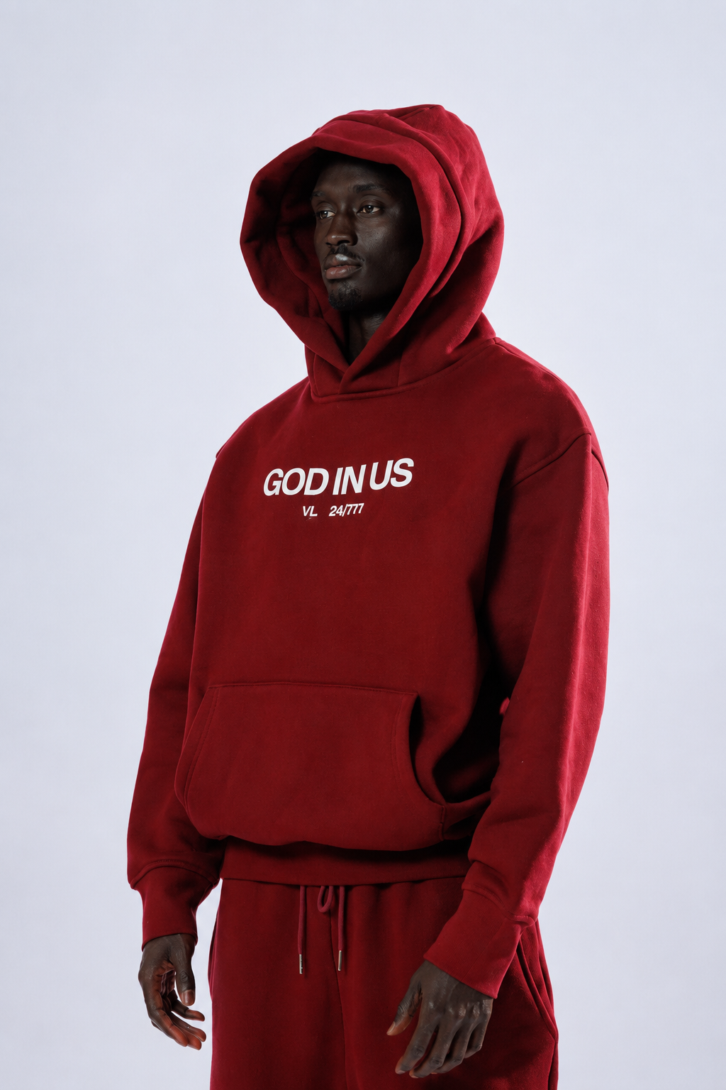 24/7 Essential Hoodie in Wine