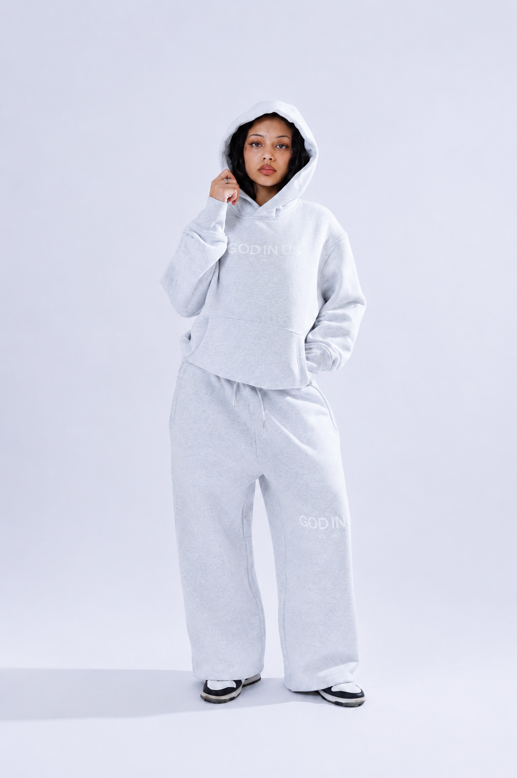 24/7 Essential Hoodie in Cloud