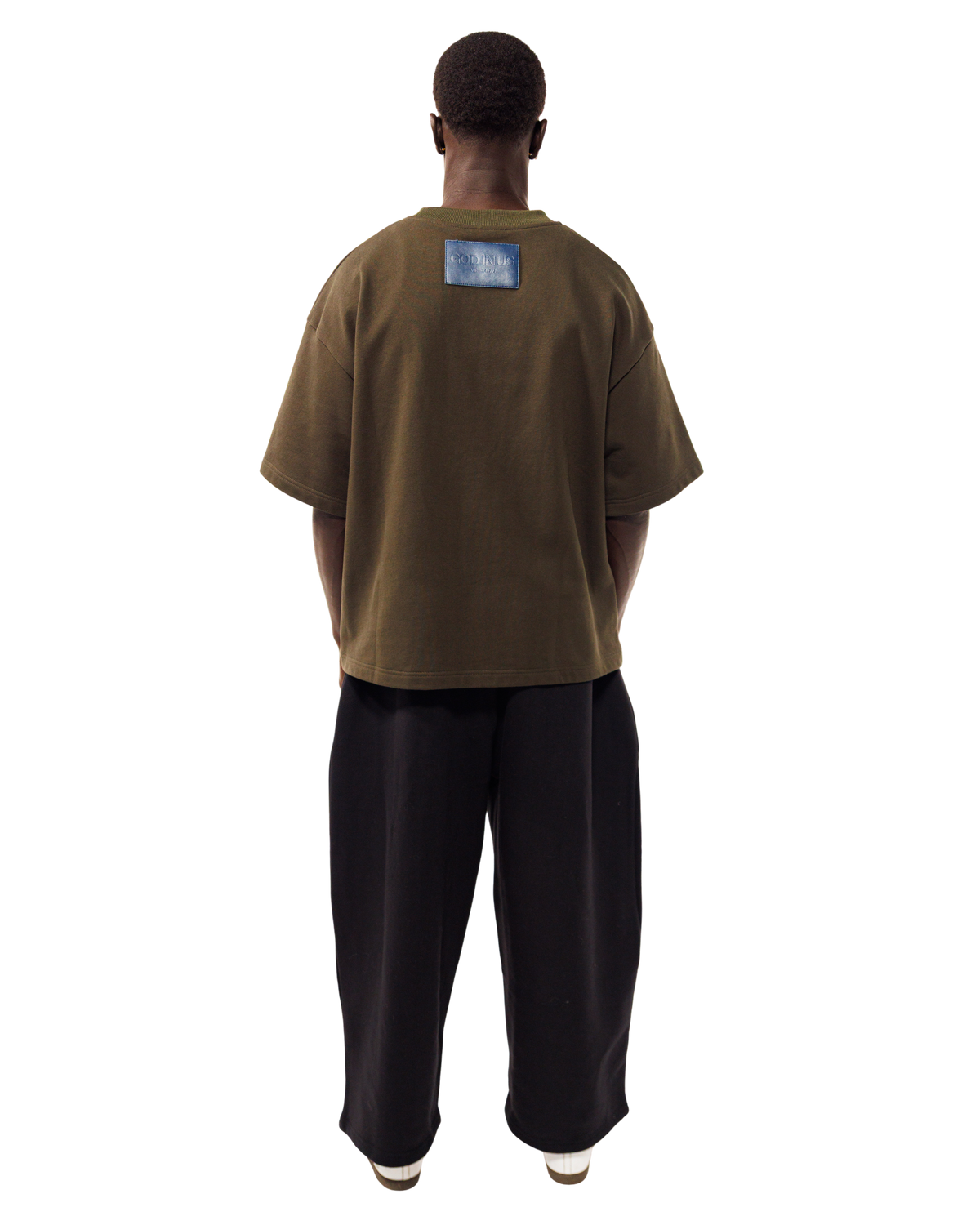 Mobius Tee in Taupe Green