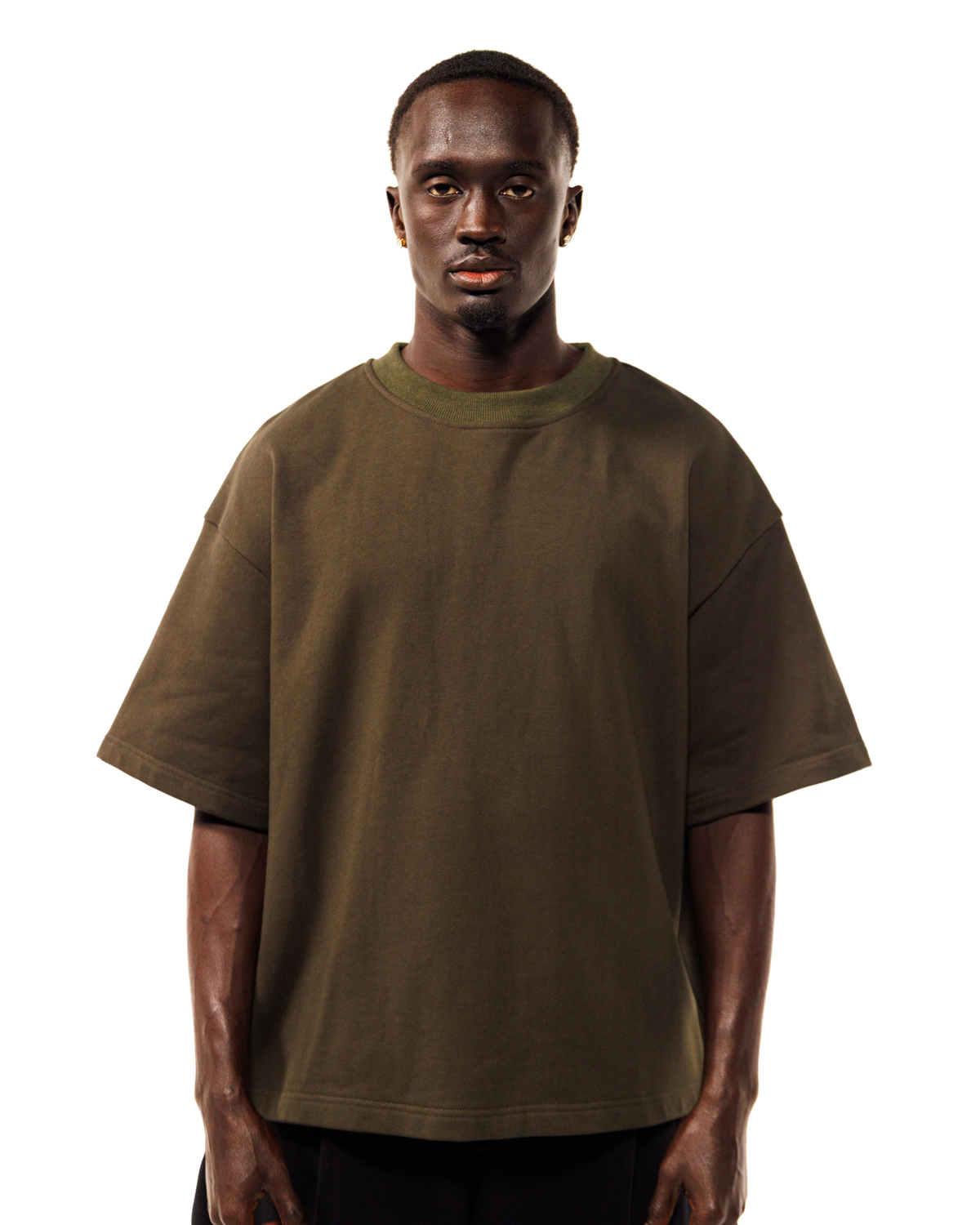 Mobius Tee in Taupe Green
