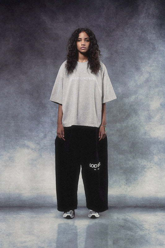 Jesus Is Lord BTW Tee in Heather Gray