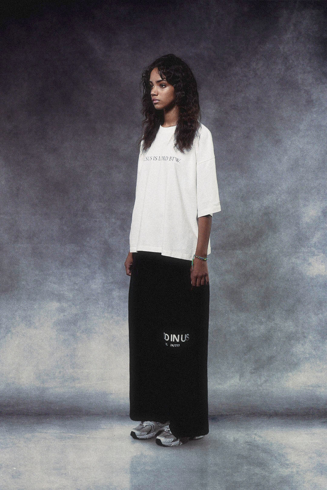 Jesus Is Lord BTW Tee in Blanc White
