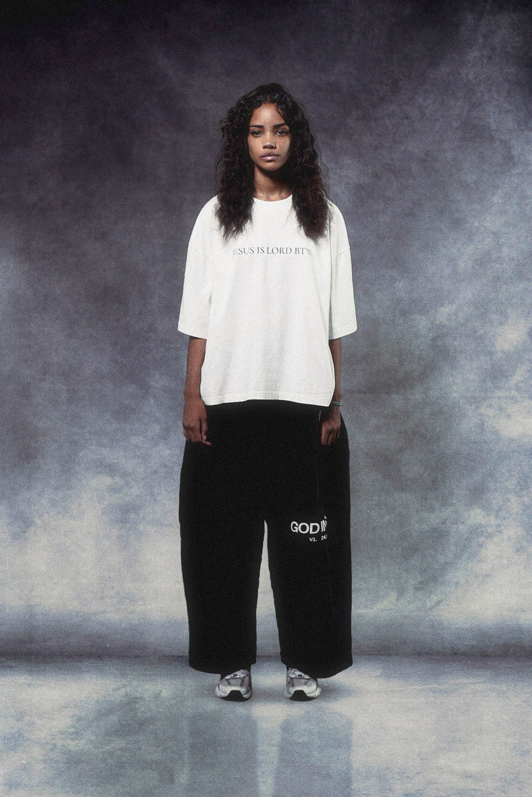 Jesus Is Lord BTW Tee in Blanc White