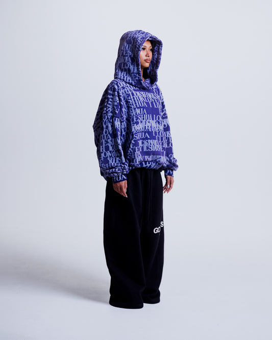 “I LOVE YESHUA” Hoodie in Midnight Indigo