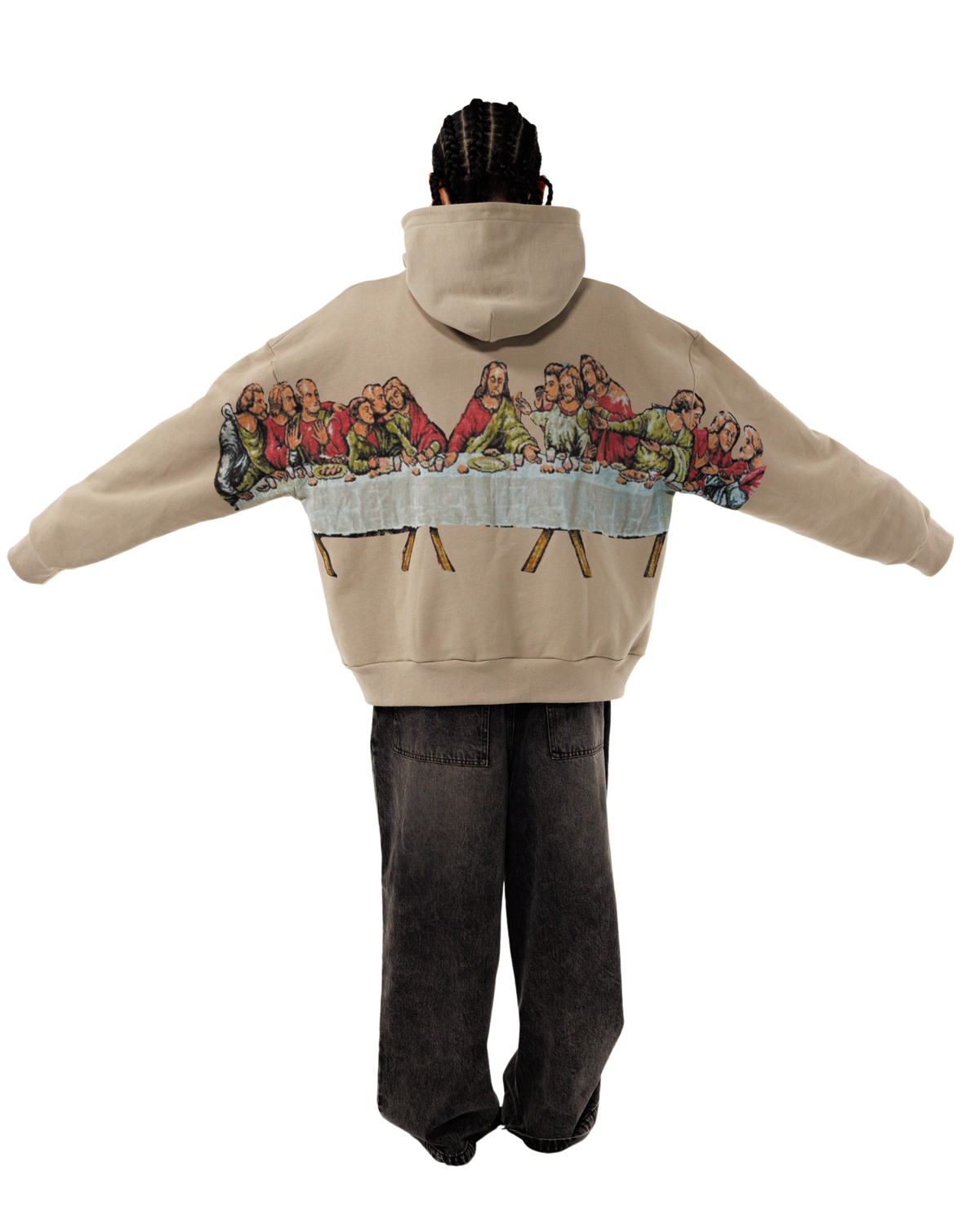 Last Supper Hoodie in Bone
