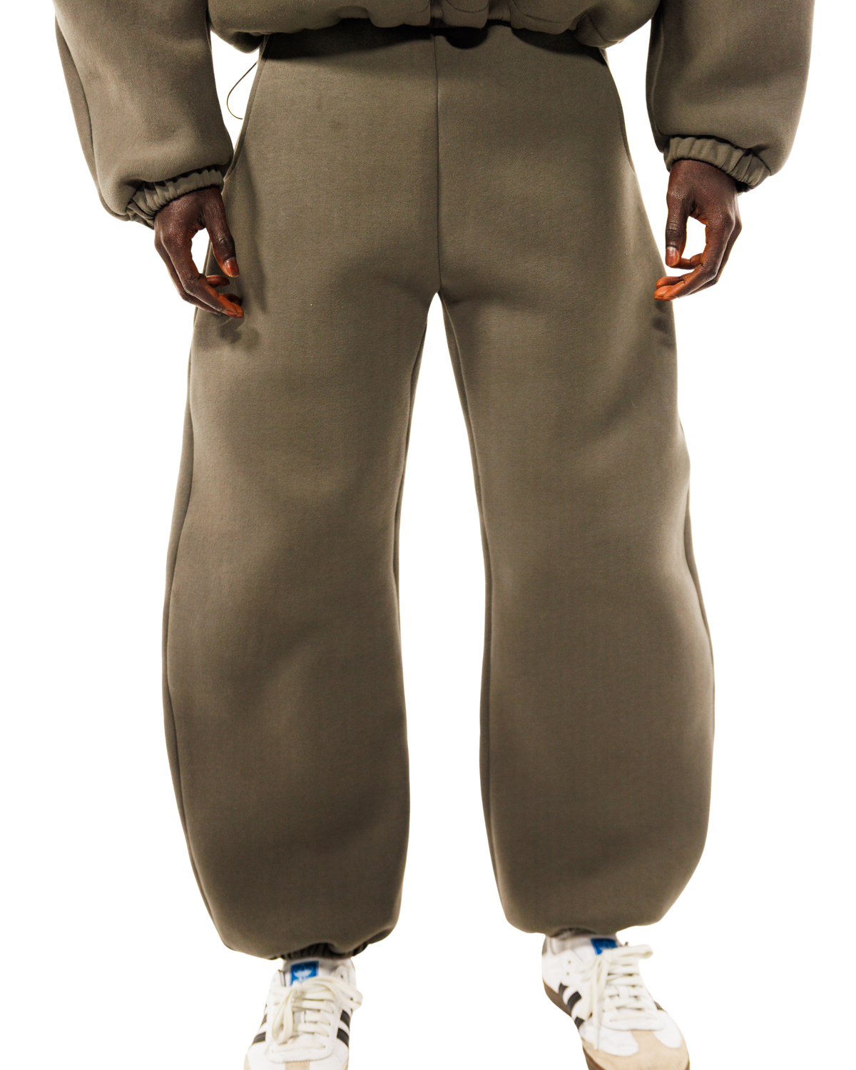 Mobius Double Layer Pant in Stone Olive