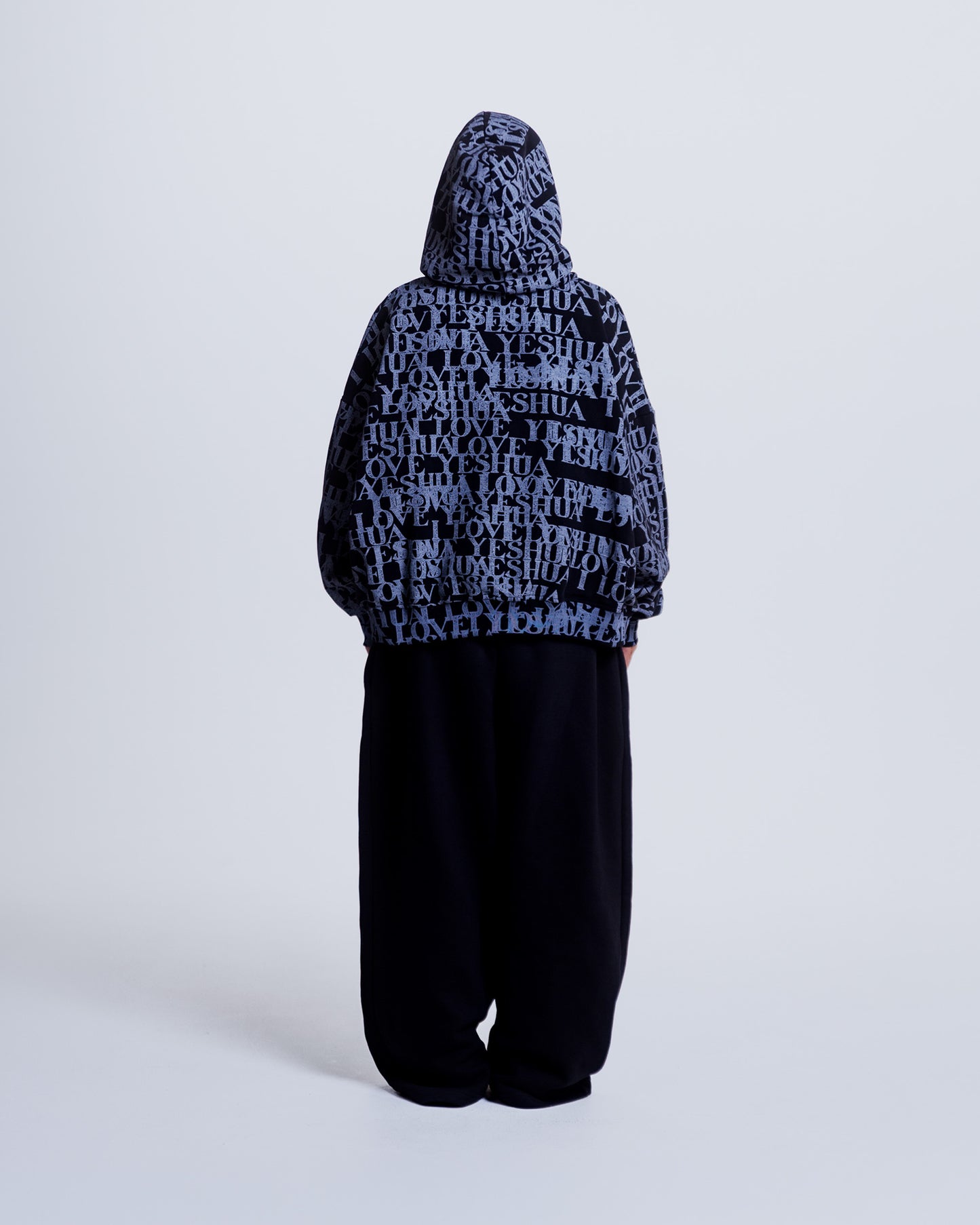 “I LOVE YESHUA” Hoodie in Midnight Black