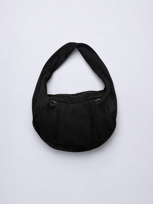 Mobius Bag in Midnight Suede