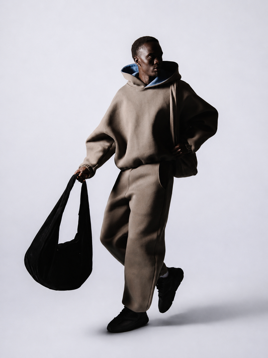 Mobius Bag in Midnight Suede