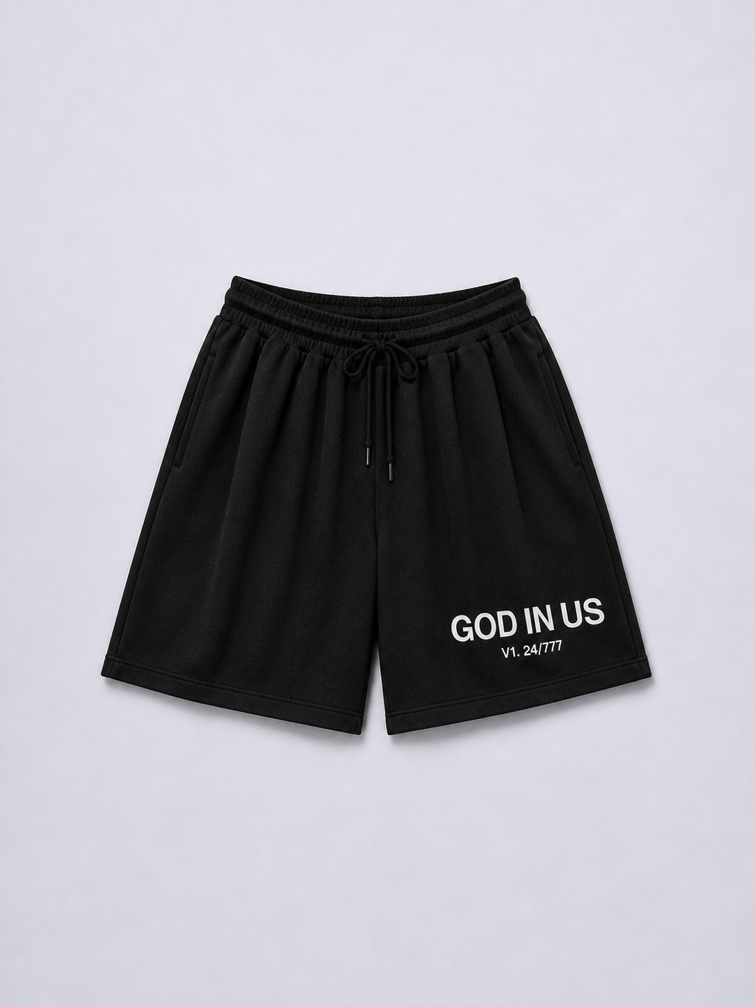 Core 3/4 Shorts in Midnight Black