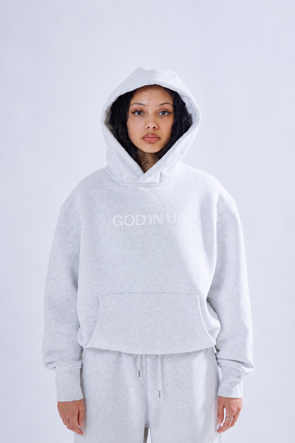 24/7 Essential Hoodie in Cloud