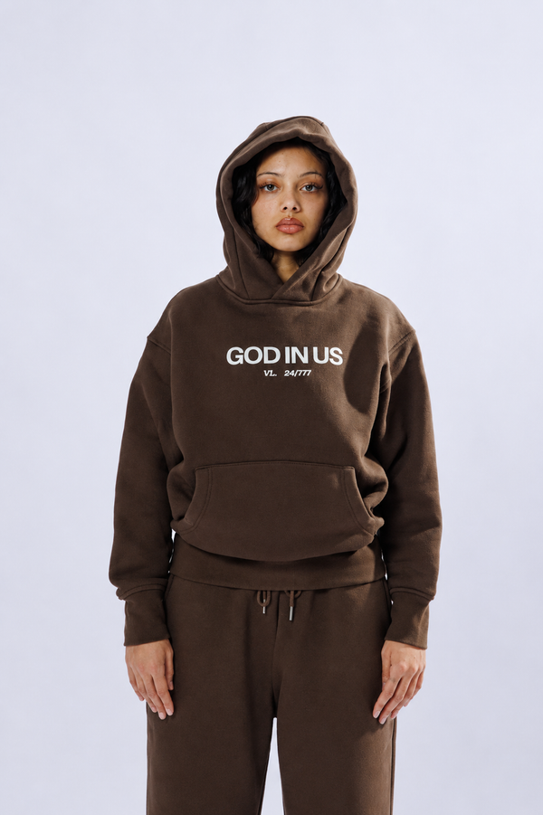 24/7 Essential Hoodie in Mocha
