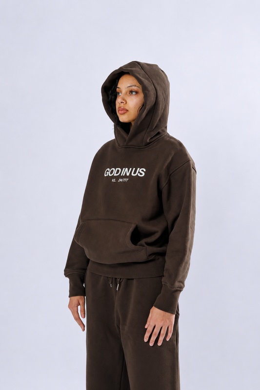 24/7 Essential Hoodie in Mocha