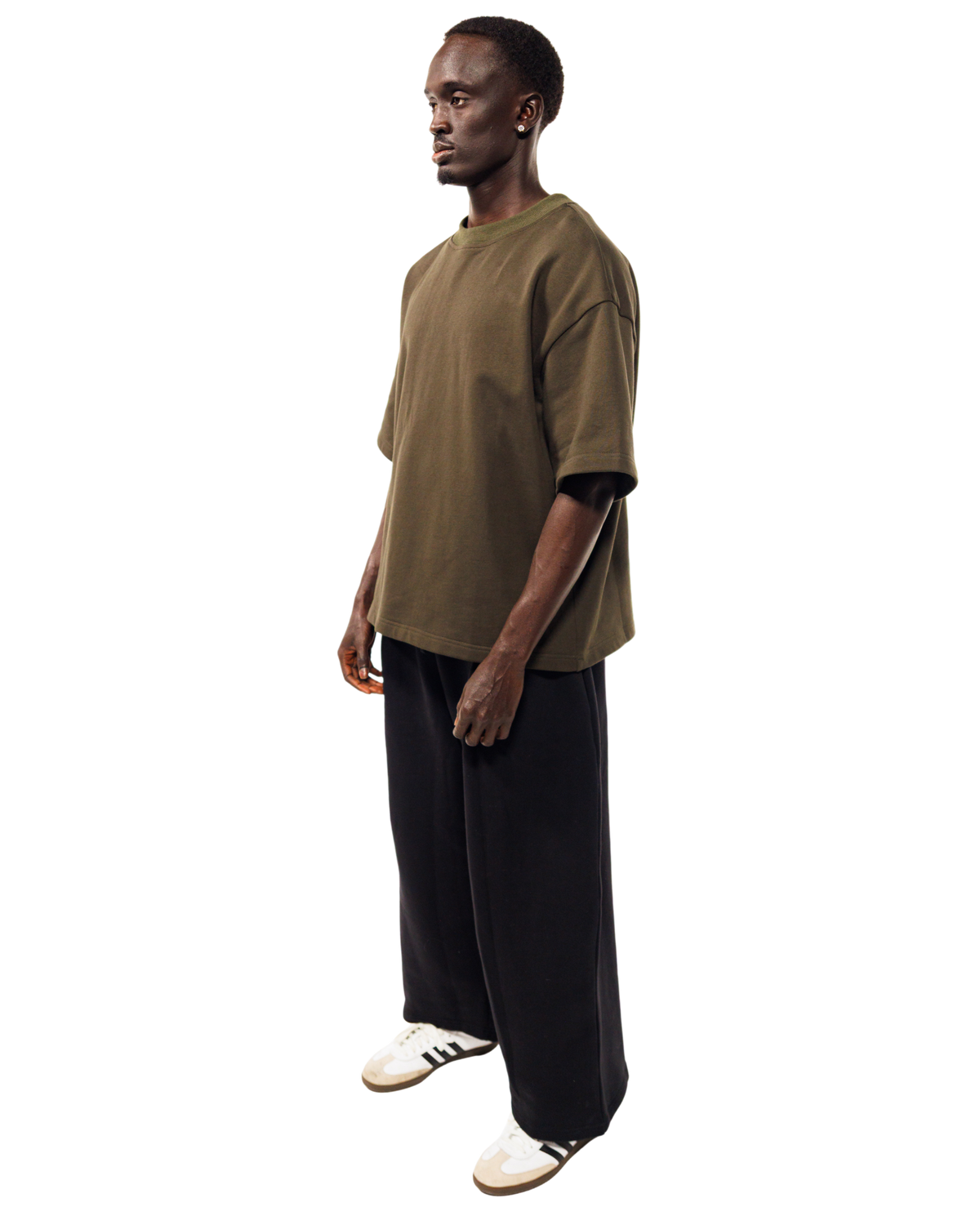 Mobius Tee in Taupe Green